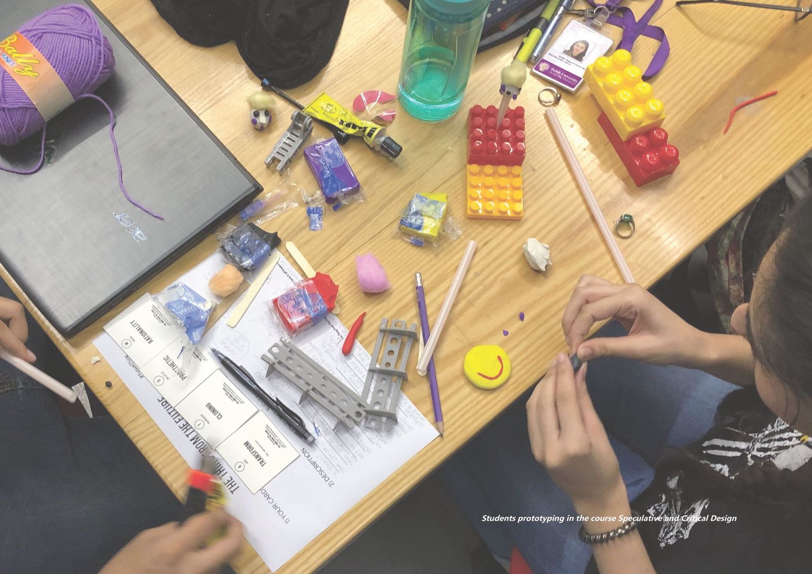 Students prototyping during a workshop.